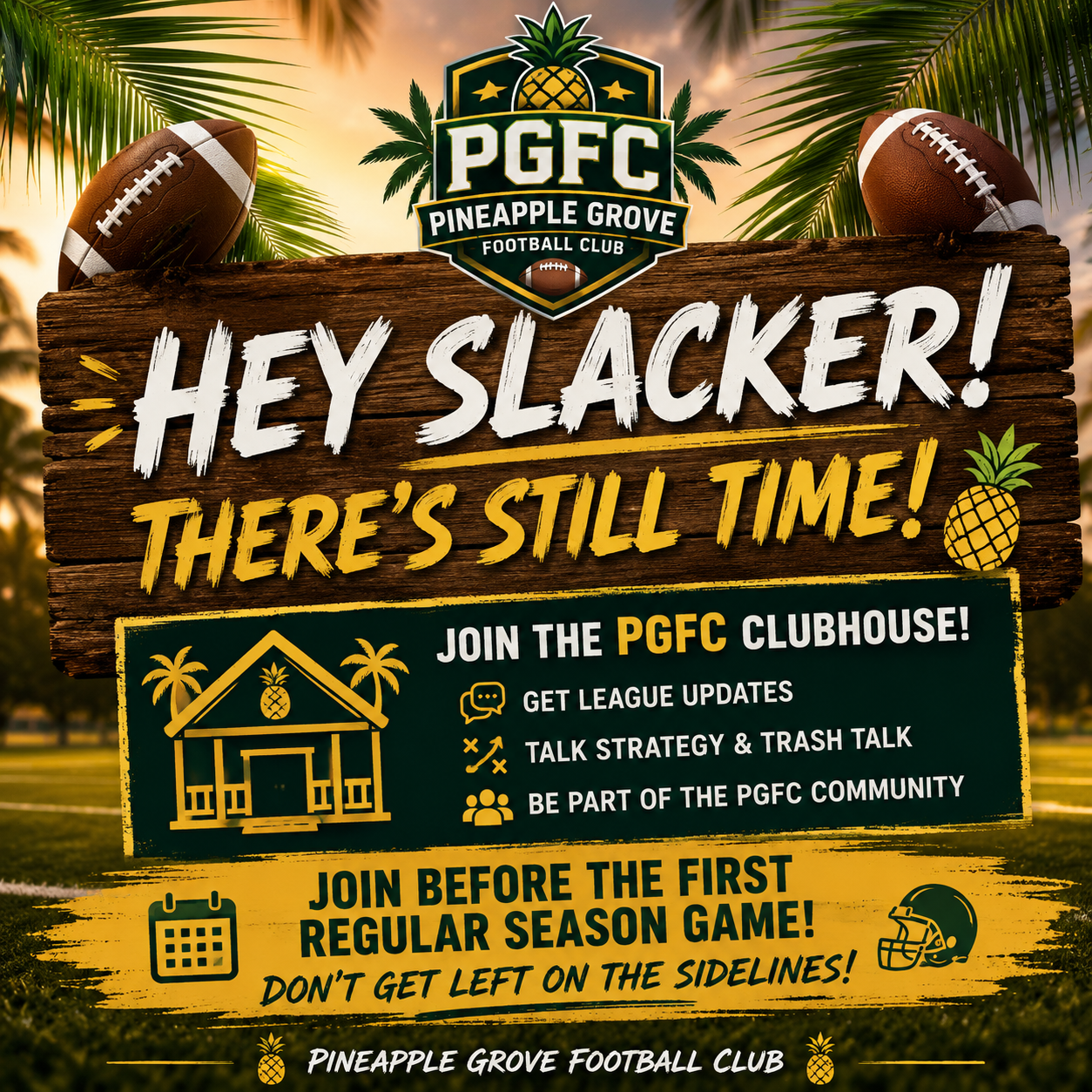 Hey Slacker, make your PGFC picks